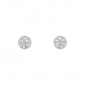 Bi-Colour Diamond Stud Earrings